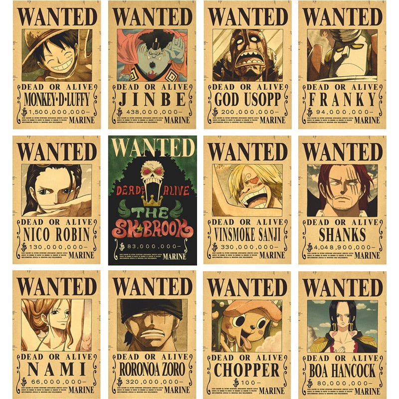 One Piece Vintage Wanted Poster – Voyager Limited